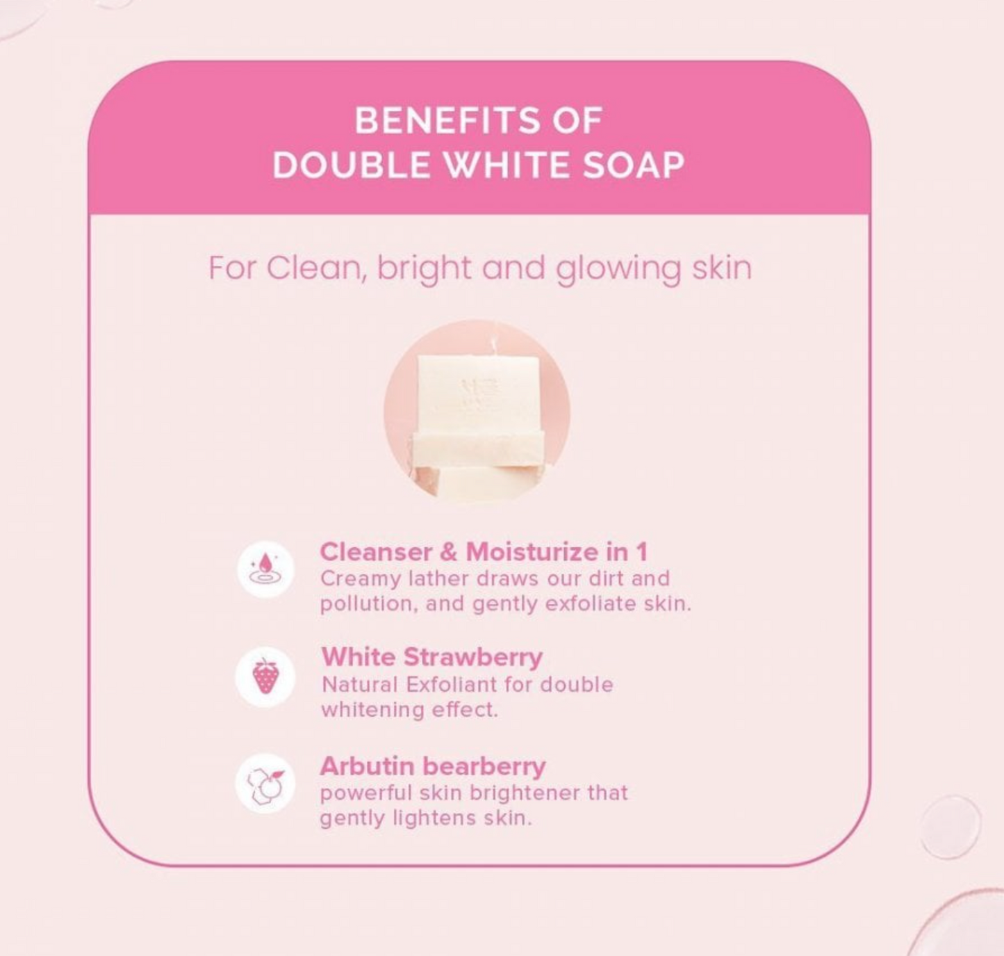 Seoul White Double White Intense Bright Kojic Arbutin Soap 120g Bundle - Buy 2 Get 1 Free