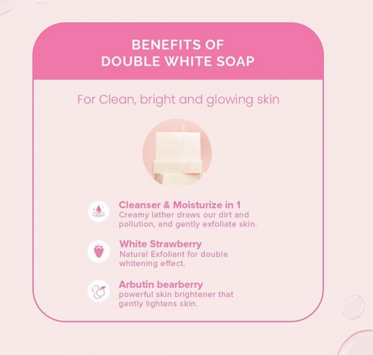 Seoul White Double White Intense Bright Kojic Arbutin Soap 120g Bundle - Buy 2 Get 1 Free