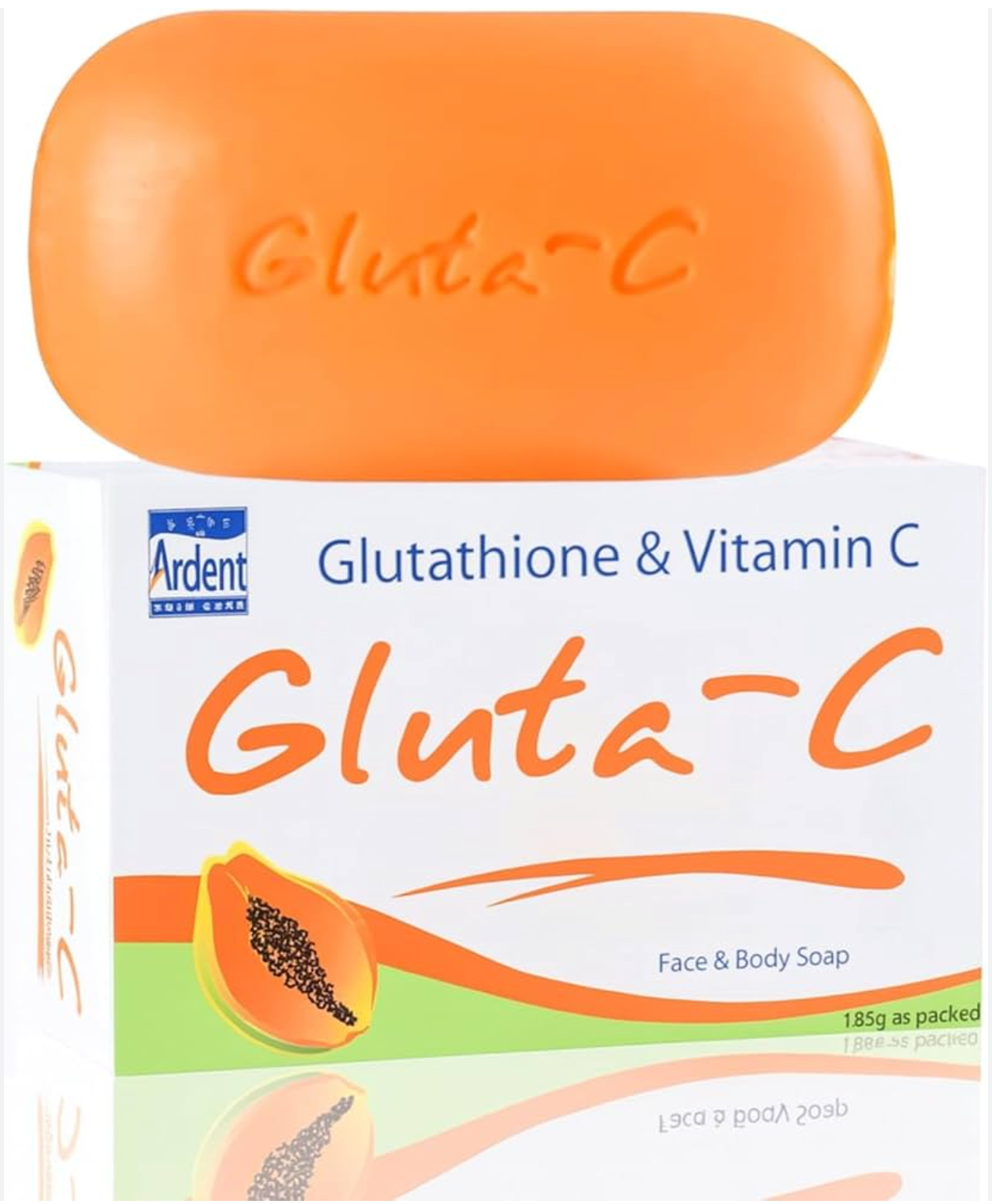 Gluta-C Papaya Skin Lightening & Brightening Soap 135g | Glutathione & Papaya - Brightening Formula