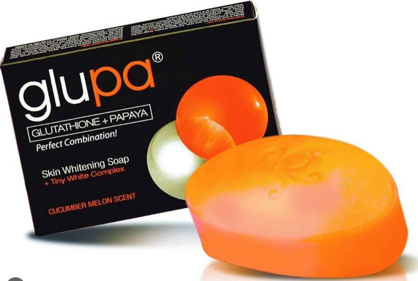 Glupa Glutathione & Papaya Soap 135g | Ultimate Skin Whitening & Anti-Aging - Whitening Solution
