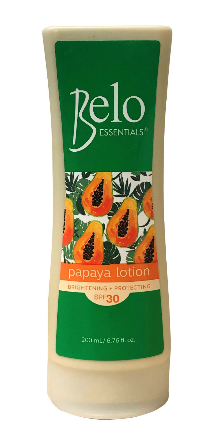 Belo Essentials Skin Lightening & Brightening Papaya Lotion SPF30 200ml - Premium Brightening Solution