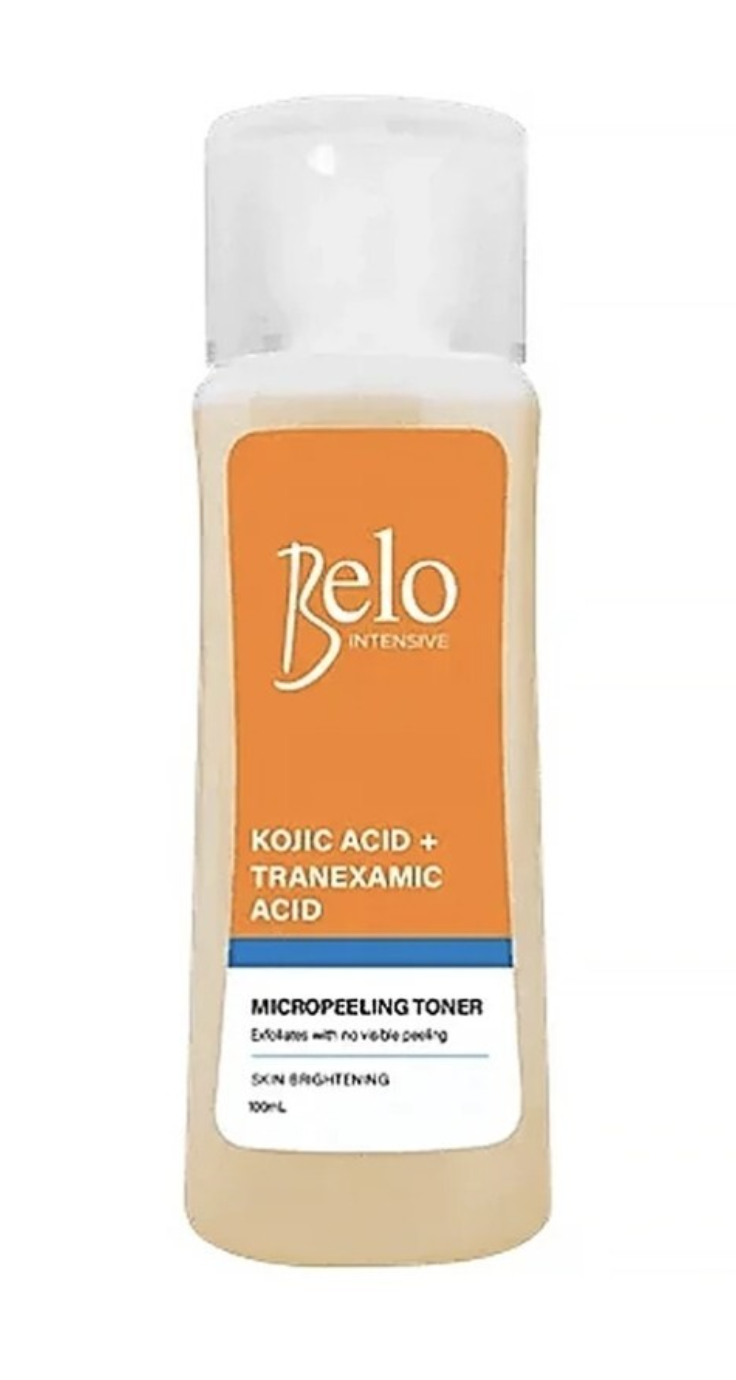 Belo Intensive Whitening Kojic Acid & Tranexamic Acid Micropeeling Toner 60ml - Premium Brightening Solution