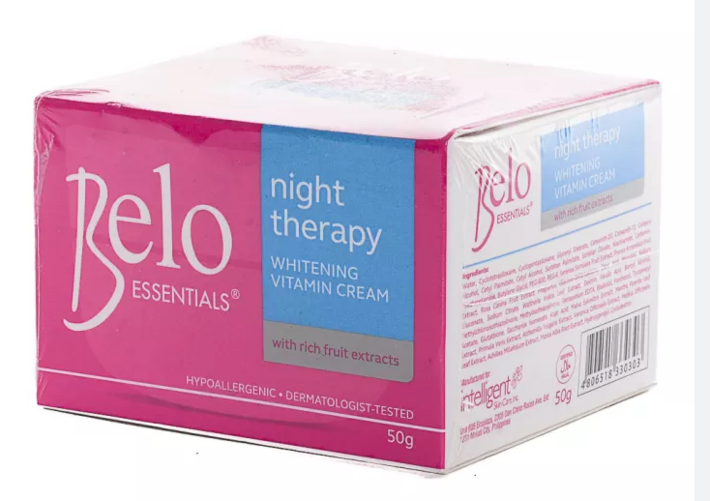 Belo Night Therapy Whitening Cream 50g | Glutathione & Kojic Acid Night Treatment - Premium Brightening Solution