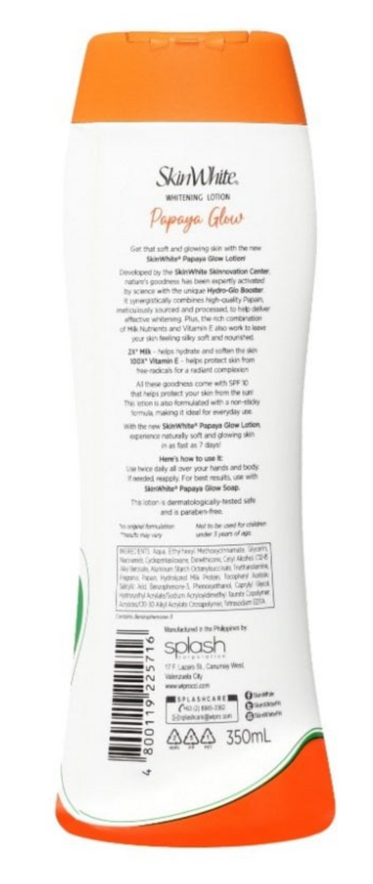 SkinWhitePapayaGlowSkinWhiteningLotion350ml-MoisturizingBrighteningBodyLotion
