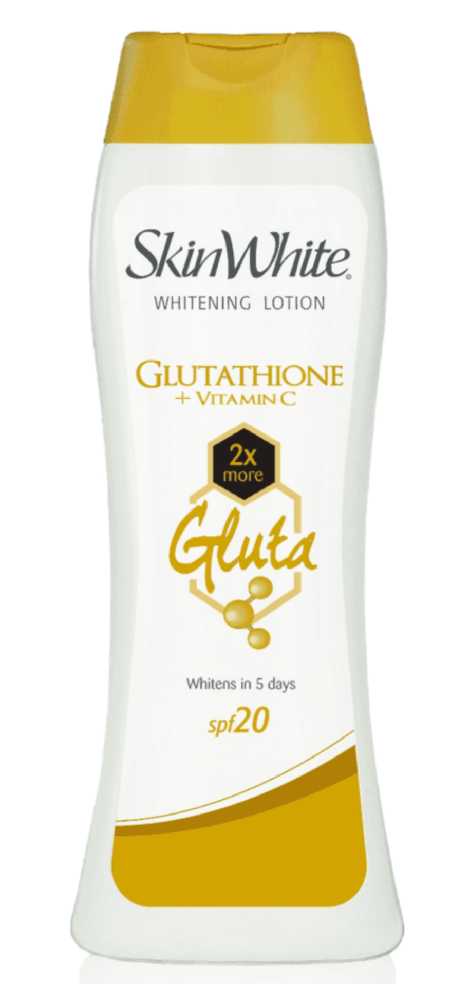 SkinWhite Glutathione + Vitamin C Lotion 350ml with SPF 20 - Whitening & Antioxidant Body L... - Premium Brightening Solution