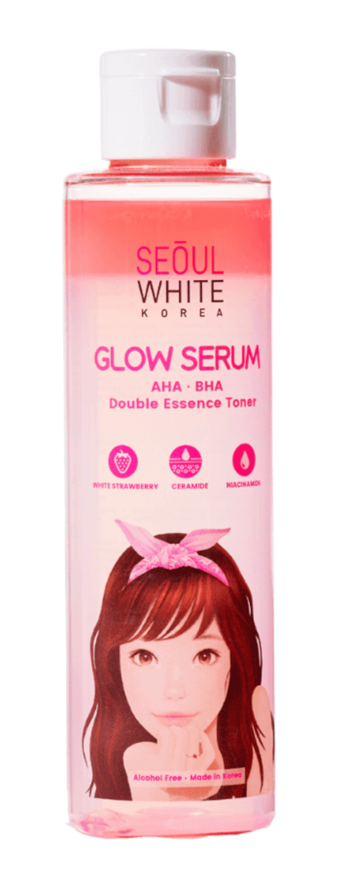 Seoul White Glow Serum Double Essence Toner 150ml - AHA BHA Hydrating Treatment with White ... - Premium Brightening Solution