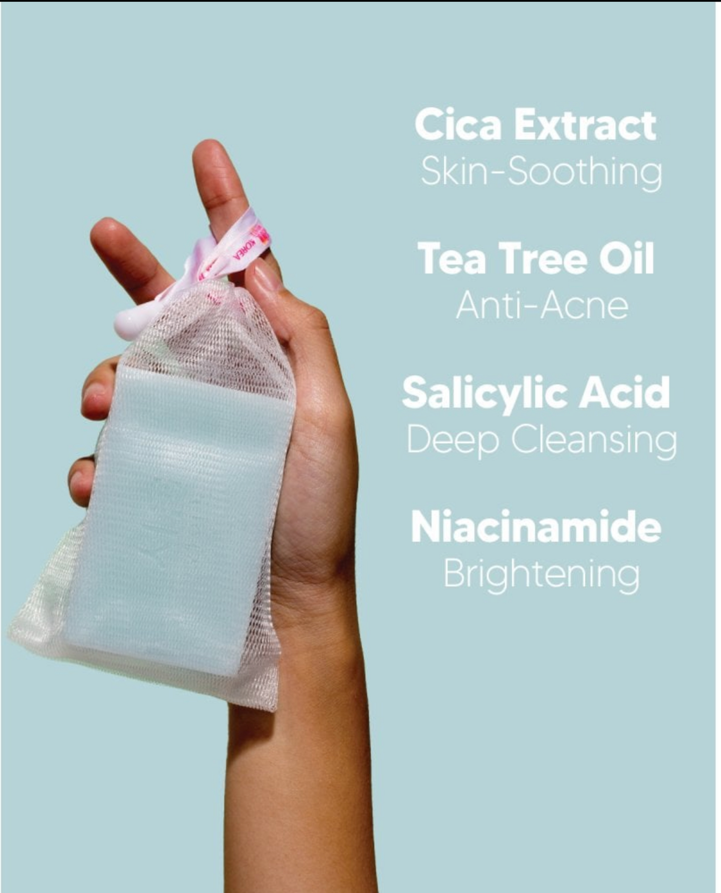 Seoul White Bye Bye Acne Whip Soap 120g - Pimple-Fighting Foam Cleanser with Free Pimple Patches