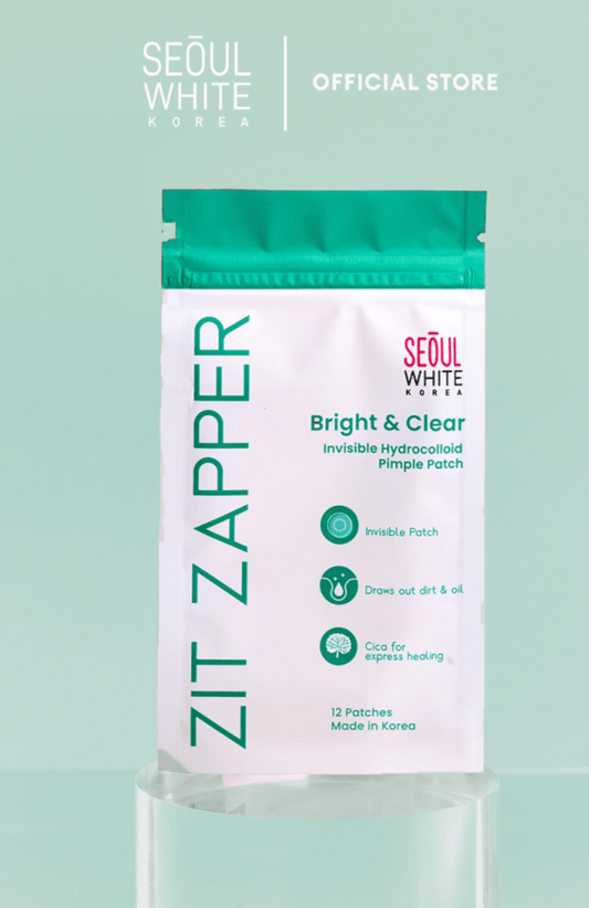 Seoul White Zit Zapper Pimple Patches 12 Count - Hydrocolloid Invisible Acne Patch