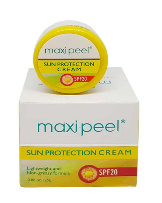 Maxi-Peel Sun Protection Cream 25g | SPF25 UVA/UVB Defense - Premium Brightening Solution