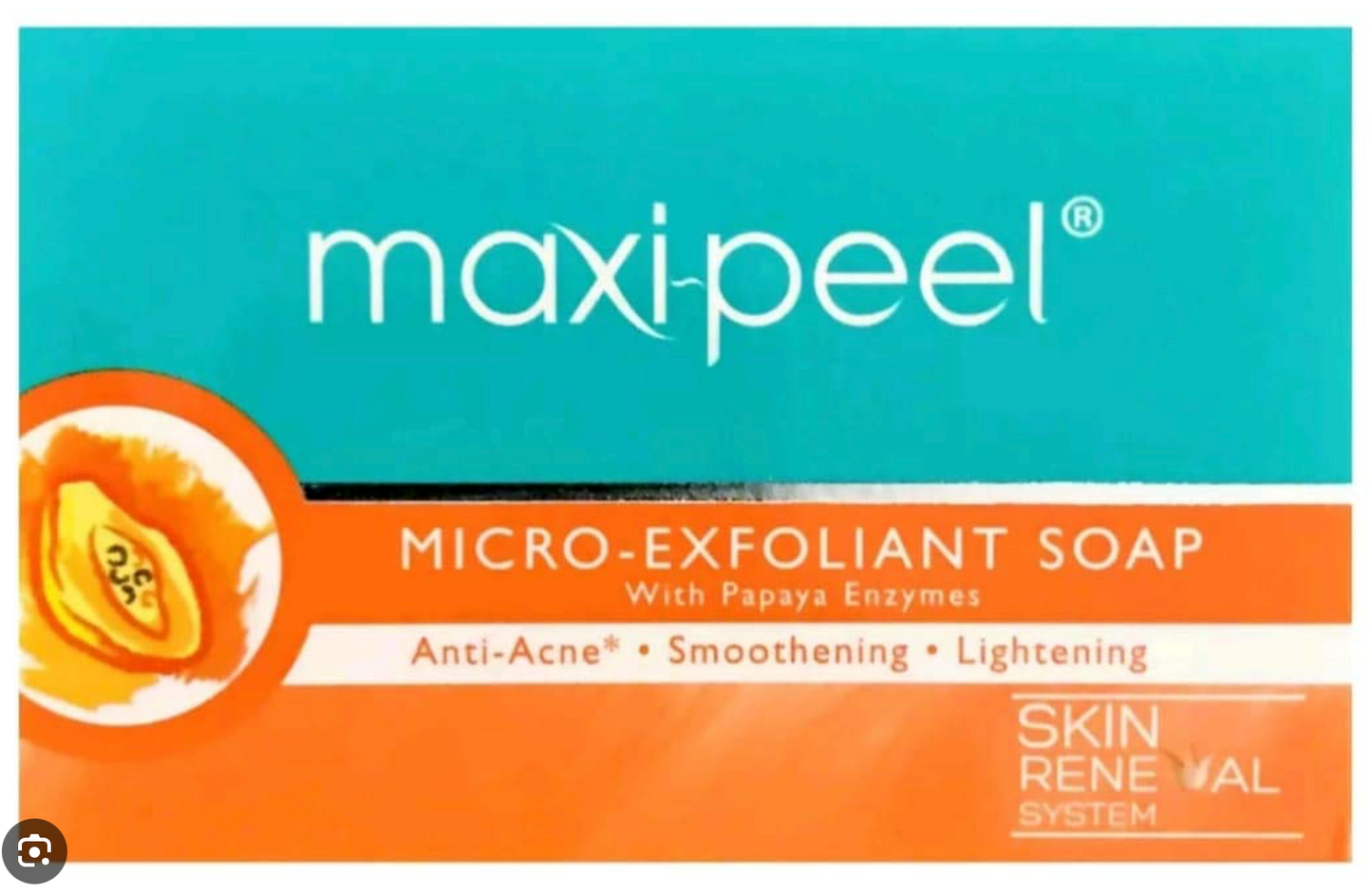 Maxi-Peel Micro-Exfoliant Papaya Soap 125g | Papaya Enzyme Lightening - Premium Brightening Solution