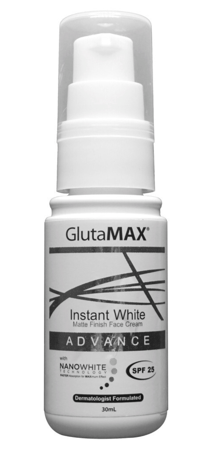 GlutaMAX Instant White Matte Finish Face Cream SPF25 30ml | Lightening & Protection - Premium Brightening Solution