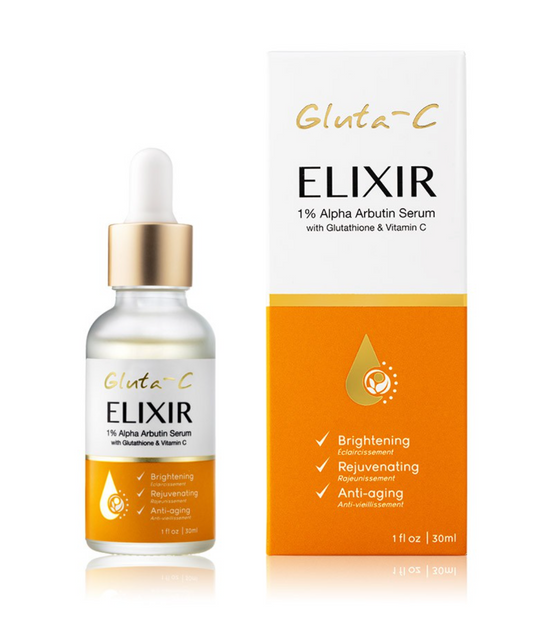 Gluta-C Elixir 1% Alpha Arbutin Serum 30ml | Brightening & Anti-Aging Treatment - Premium Brightening Solution