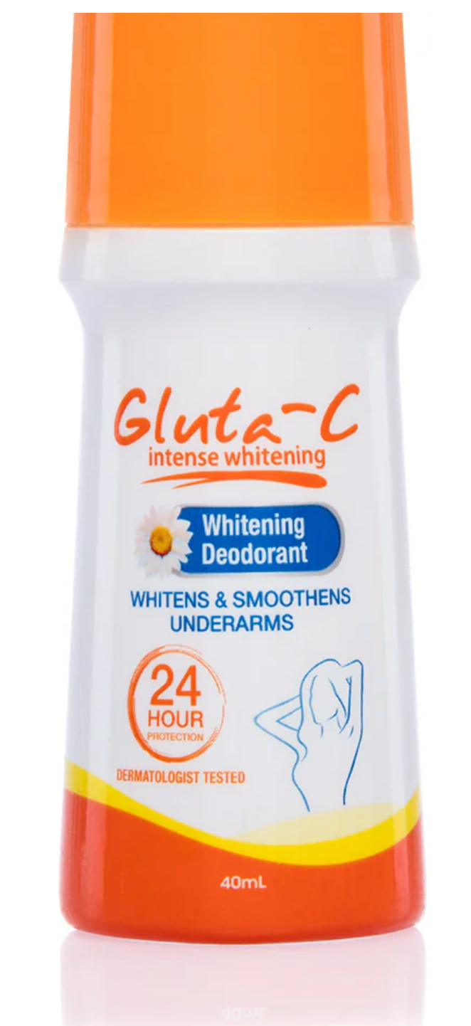 Gluta-C Intense Lightening & Brightening Deodorant 40ml | Underarm Whitening Roll-On - Brightening Formula