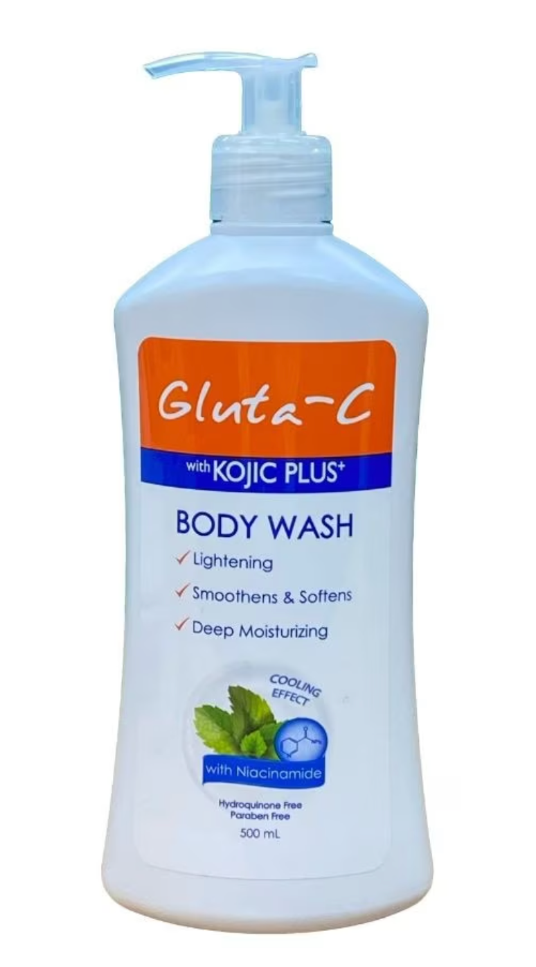 Gluta-C with Kojic Plus Body Wash 500ml | Cooling Effect Whitening & Refreshing - Whitening Solution