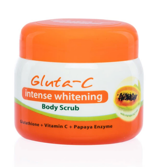 Gluta-C Body Scrub Skin Lightening & Brightening | Glutathione, Vitamin C & Papaya - Brightening Formula