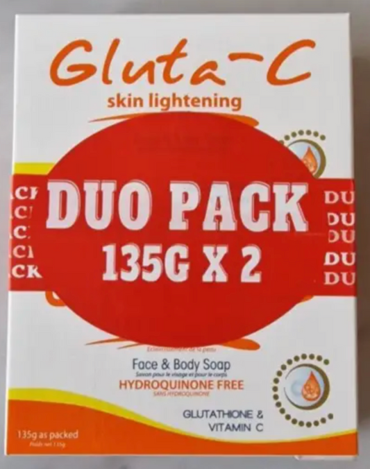 Gluta-C Intense Lightening & Brightening Soap 135g x2 | Glutathione Duo Pack - Brightening Formula