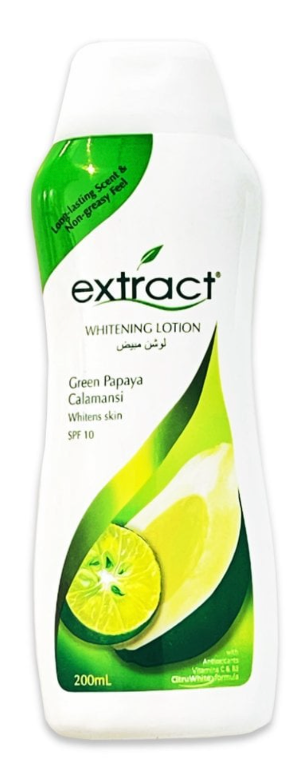 Extract Green Papaya Calamansi Lotion 200ml | SPF10 Brightening & Protection - Brightening Formula