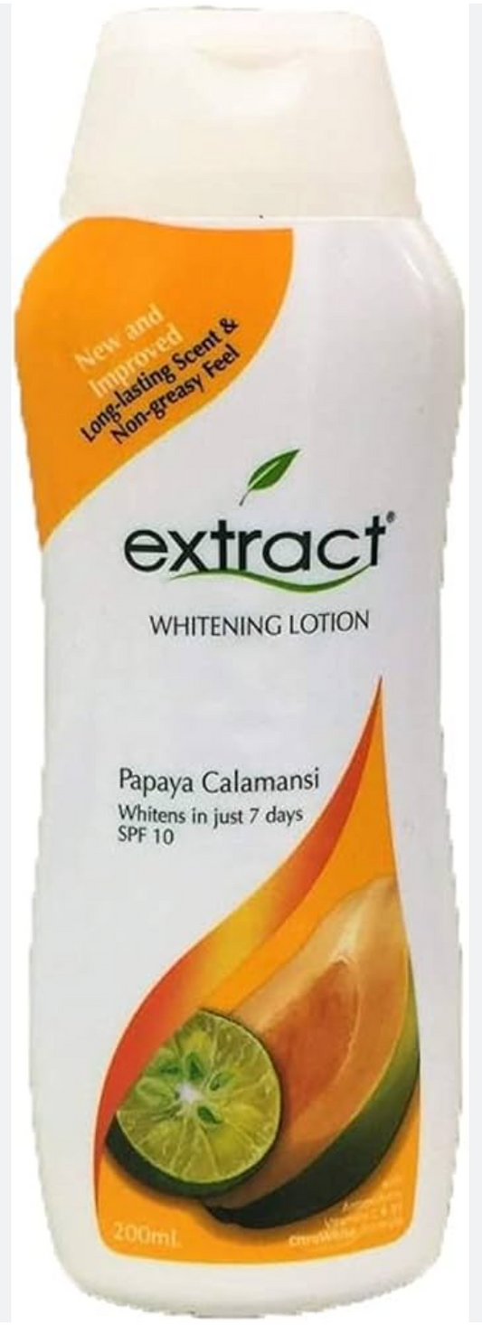 Extract Whitening Lotion Papaya Calamansi 350ml | SPF10 Brightening & Protection - Premium Brightening Solution