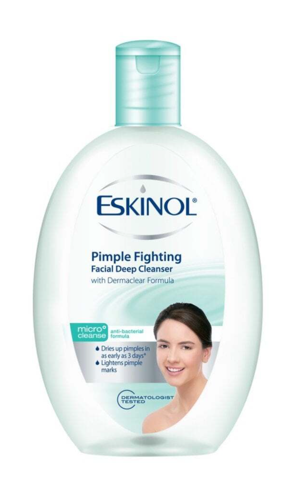 Eskinol Pimple Fighting Dermaclear Face Cleanser 225ml | Salicylic Acid & Tea Tree - Premium Brightening Solution