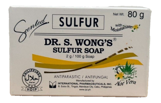 Dr S. Wong's Sulfur Soap with Moisturizer 80g | Medicated & Nourishing - Premium Brightening Solution
