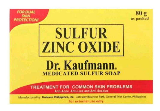Dr. Kaufmann Medicated Sulfur Soap 80g | Anti-Acne & Skin Treatment
