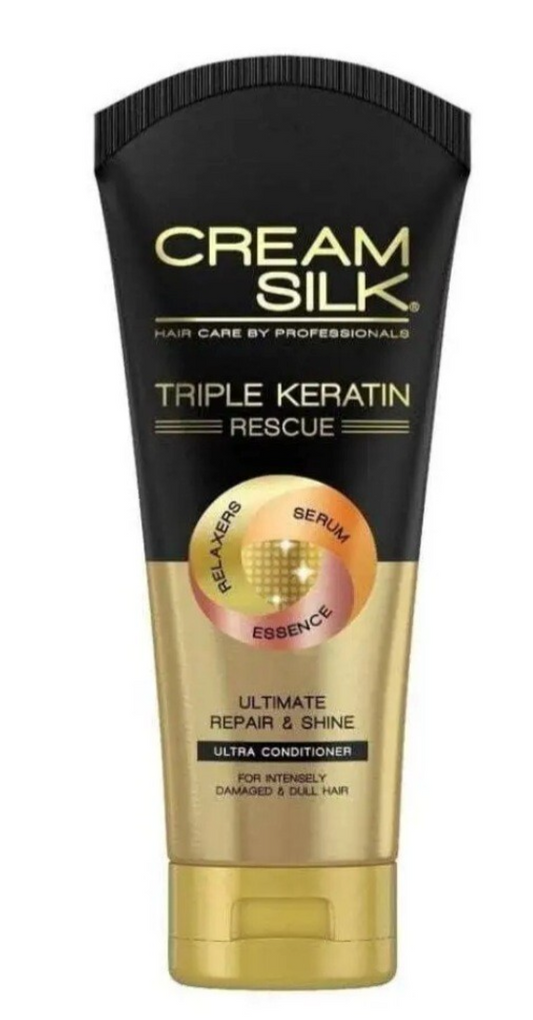 Cream Silk Triple Keratin Rescue Ultra Conditioner 170ml | Deep Repair & Shine