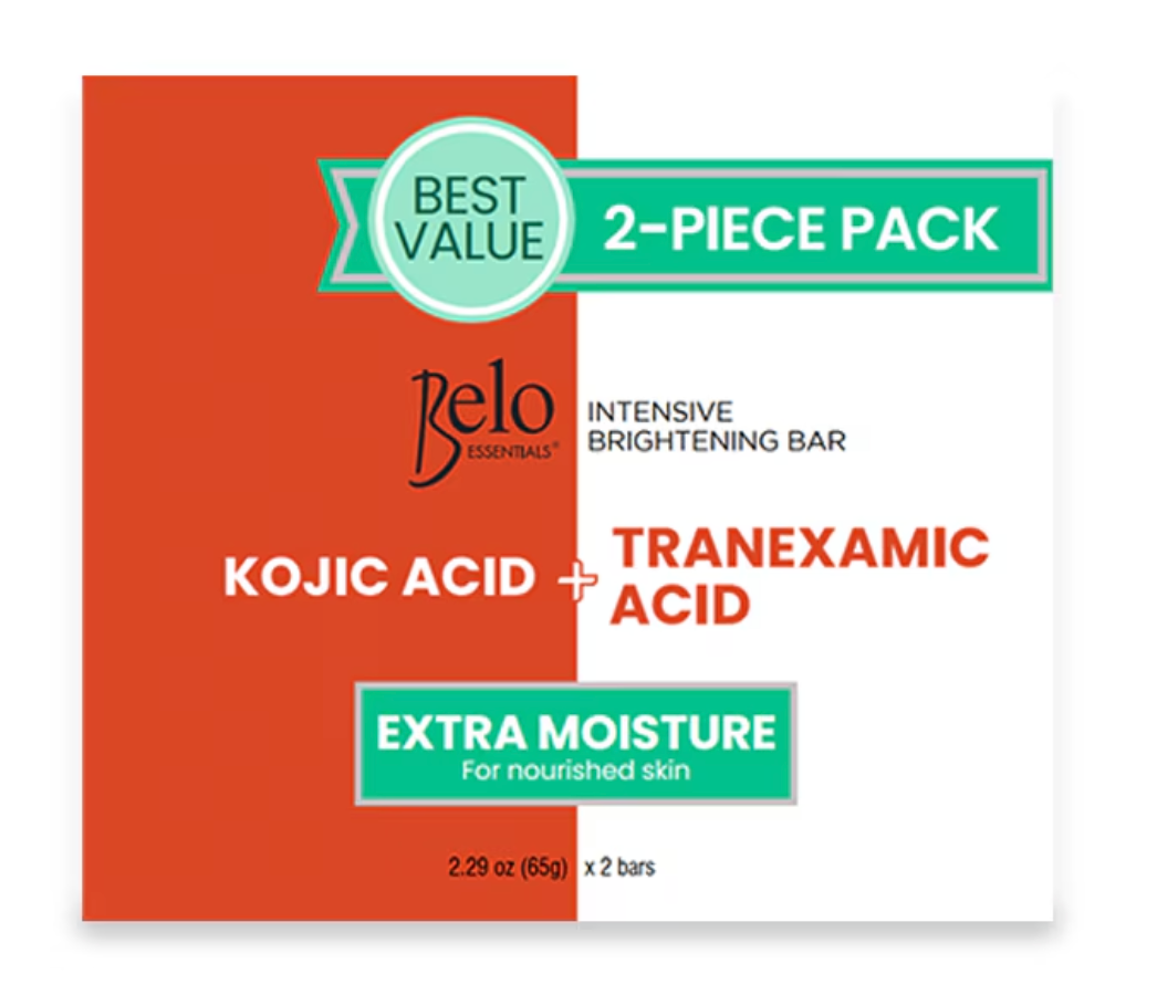 Belo Kojic Acid & Tranexamic Acid Extra Moisture Bar 65g x2 - Glycerin Rich - Premium Brightening Solution