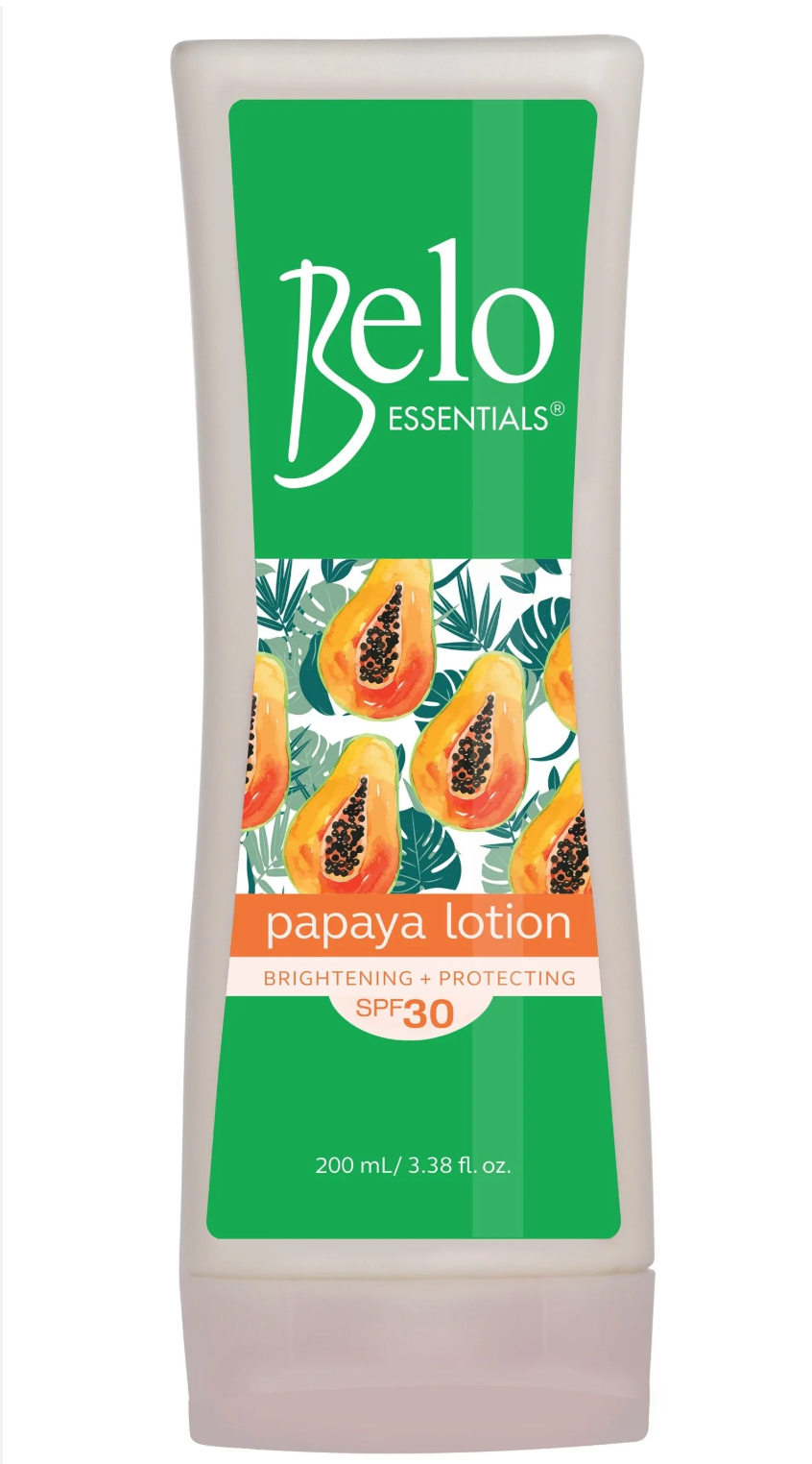 Belo Essentials Skin Lightening & Brightening Lotion 200ml - SPF Papaya Extract - Premium Brightening Solution