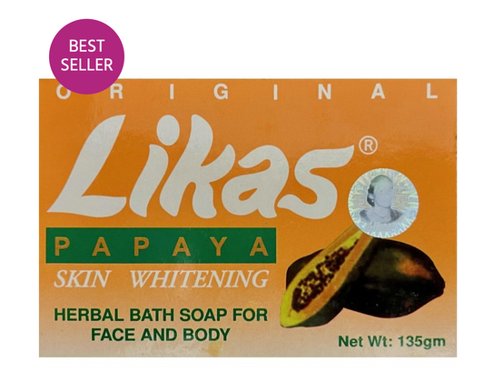 Likas Papaya Skin Lightening & Brightening Soap 135g - Box (100 Soaps)