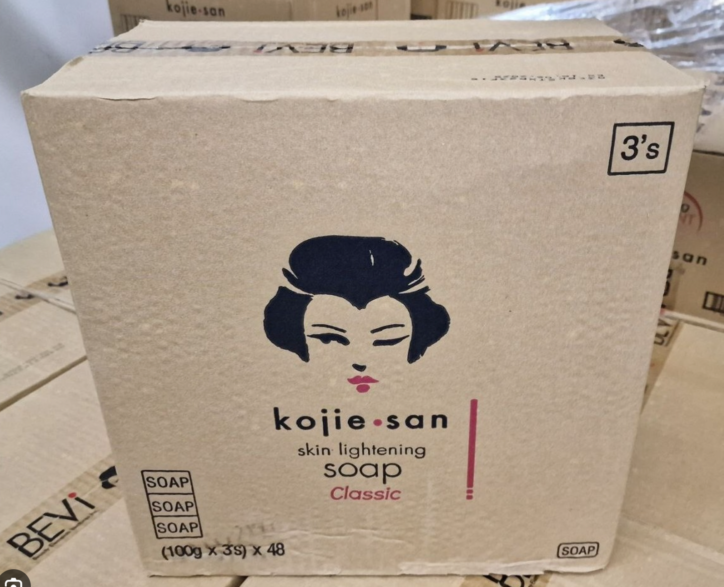 KojieSanSoap100gx3x48(BulkBox)