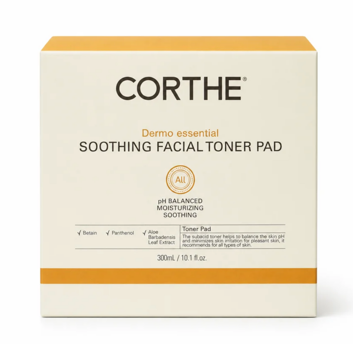 Corthe Essential Soothing Facial Toner Pads